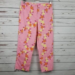 Lilly Pulitzer Pink Flower Pattern Sz 6